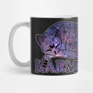 Me an Karma vibe like that Funny lazy cat Mug